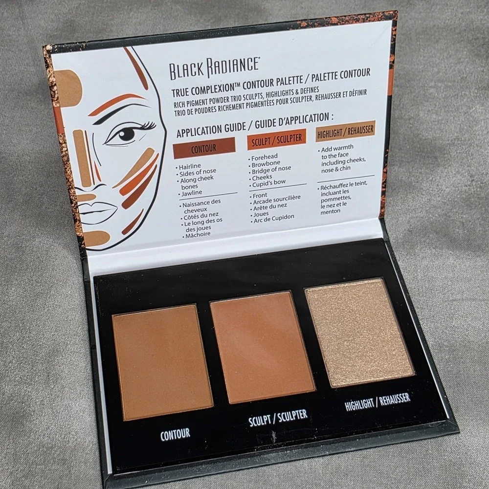 Black Radiance True Complexion Contour Palette, Light to Medium, 0.38 oz